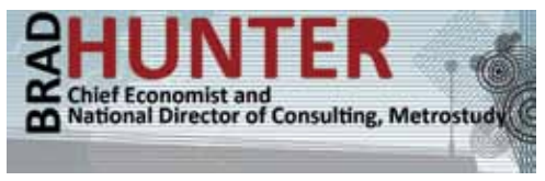 Brad Hunter, Chief Economist and National Director of Consulting, Metrostudy