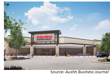 Rendering of Costco store proposed for Georgetown