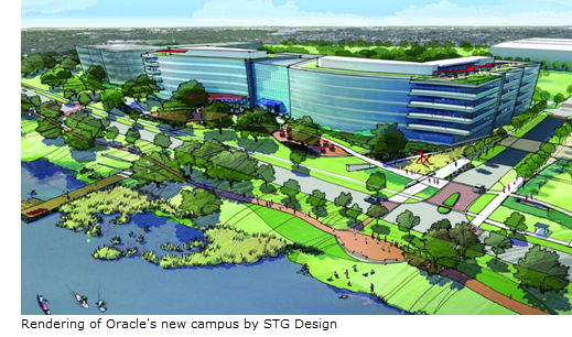 Rendering of Oracle's new Austin Campus