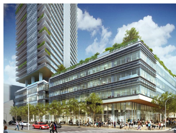 Rendering of mixed-use project