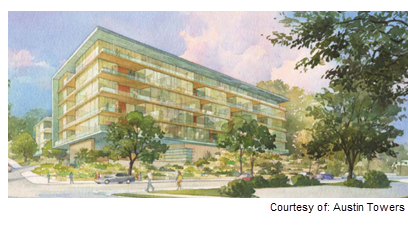 Rendering for the 1155 project in Austin