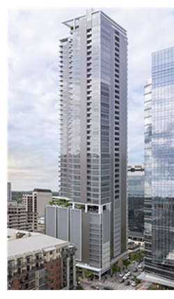 Rendering of the 44-story high-rise in Austin