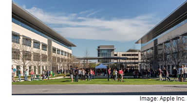 The company's current facilities in Austin accommodate 6,200 staff, marking Apple's largest presence of employees outside of Cupertino.