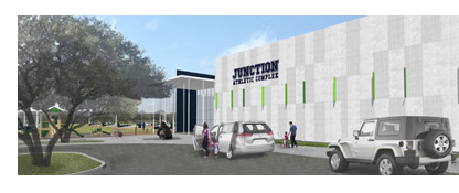 Rendering of Junction Athletic Complex west of Oak Hill