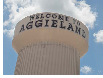 Welcome to Aggieland water tower