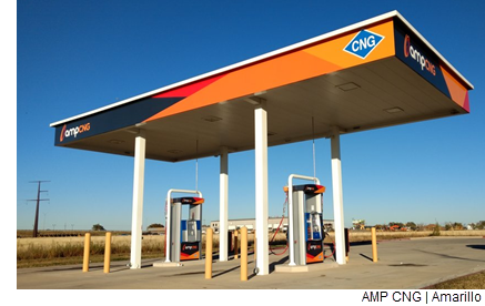 An ampCNG fueling station in Amarillo, Texas.