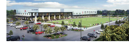 Rendering of the sports complex.