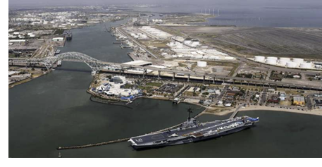 A view of Port Corpus Christi.