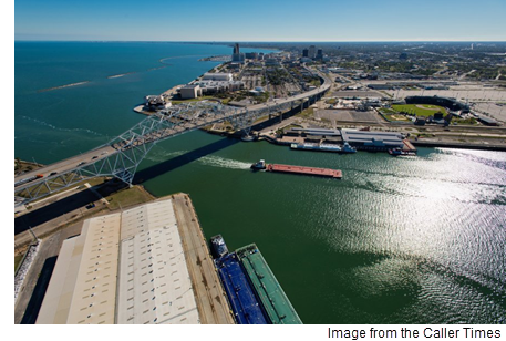 Photo showing Port of Corpus Christi, Harbor Bridge, SEA District.
