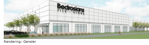 Rendering of Bedrosians Mercer Crossing distribution center