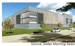 Rendering of the Lone Star Self Storage building 