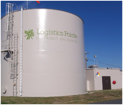 Storage tank at Logistics Pointe Distribution Center