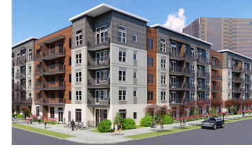 Rendering of Modera Dallas Midtown.