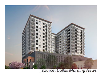 The Modera Katy Trail apartments rendering