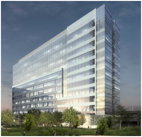 Rendering of the tower at 3201 Dallas Parkway