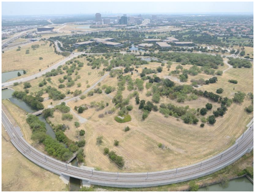 The development site for the office building