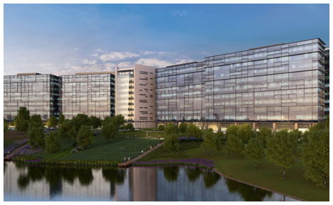 Rendering of Pioneers new HQ