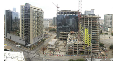 Image of the construction of The Union Dallas