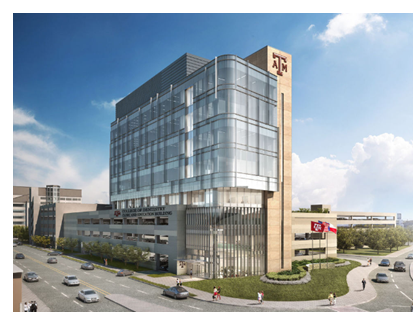 Rendering of Texas A&M dentistry facility in Dallas