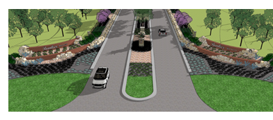 Rendering of entrance to Bunker Ranch