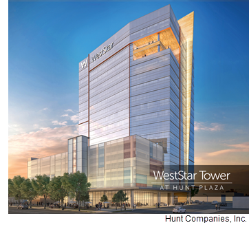 Rendering of WestStar Tower at Hunt Plaza.