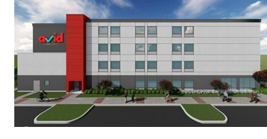 The new Avid Hotel will go in downtown Fort Worth at 320 Samuels Ave. Construction will break ground in May.COURTESY