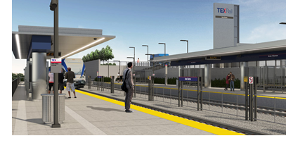 Rendering of the Iron Horse Station