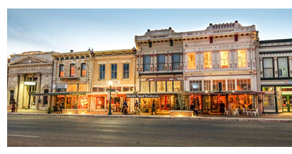 Georgetown storefronts in downtown