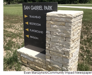 San Gabriel Park sign.