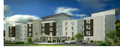 A rendering of the hotel that broke ground at 2925 Royalty Lane in Fort Worth.