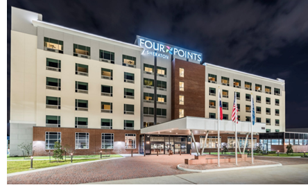 A view of the Four Points by Sheraton Hotel.