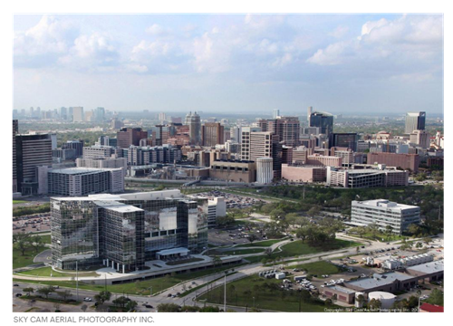 There is a lot of growth in the Texas Medical Center with a lot of plans for new hotels. 