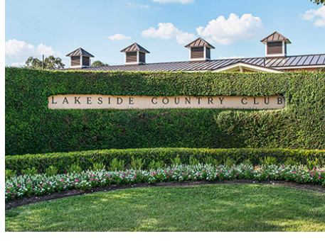 Image of the entrance sign for Lakeside Country Club