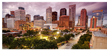 Picture of the Houston skyline 