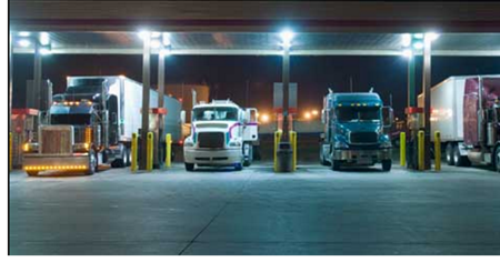 Picture of a truck stop