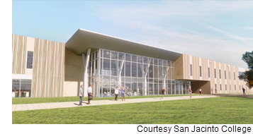 Rendering of the 74k-sf center for engineering and technology.