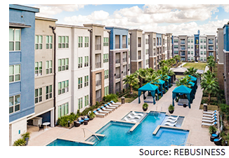 Image of the pool at the Everly during the day. 