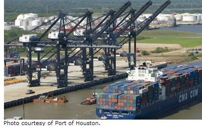 Bayport Container Terminal near Houston