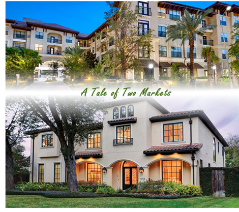 A tale of two markets, Houston's housing and multifamily markets diverge.