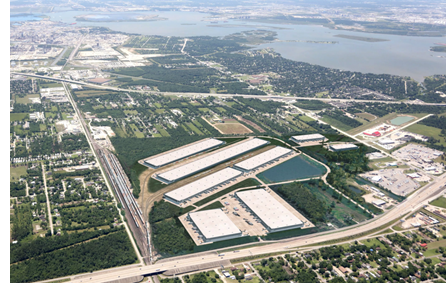 An aerial rendering of Port 10 Logistics Center, a 3 million SF project near the Port of Houston, which is under development.