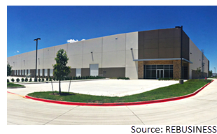 120,960-sf industrial building at the Intermodal Business Center in Hutchins