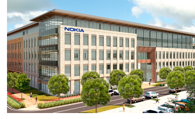 Rendering of the one of the buildings leased by Nokia.