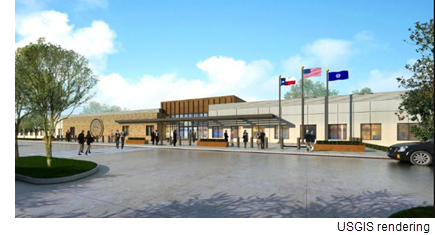 A rendering of the new USGIS facility in Iving, Tx.