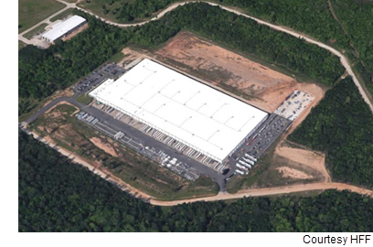 An aerial view of the Orgill Distribution Center in Kilgore, Texas.