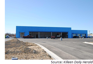 Construction underway at new Jeep dealership along E. Central Expy.