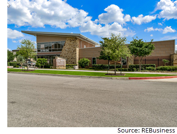 Side view of Kyle Parkway Self Storage & Mini Offices at 5141 Cromwell Dr. 