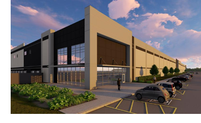 A rendering of the distribution center under development for Ollie's in Lancaster.