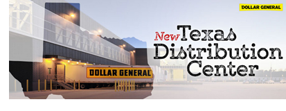 Dollar General confirmed the coming of a new distribution center in Longview, Texas.