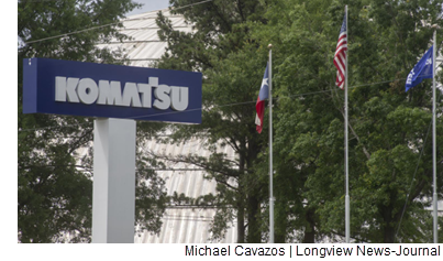 The Komatsu facility in Longview.