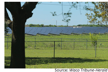 1.6 million solar panels will be placed in Mart and Riesel ISDs